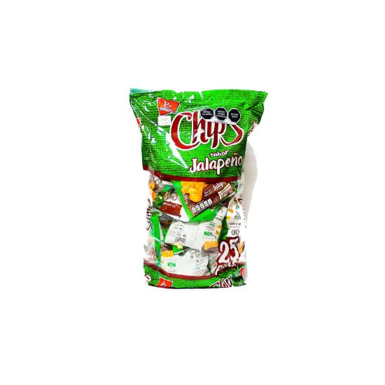 Imagen de MINI PAPA CHIPS JALAPEÑO 25P-18GR