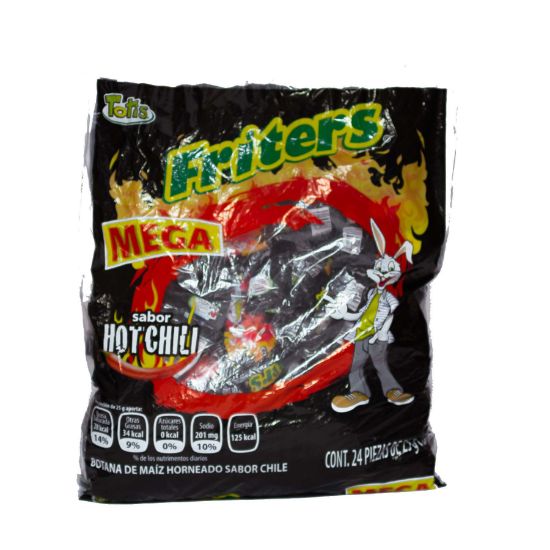 Imagen de MEGA QUETOTIS FRITERS HOT CHILI 24P